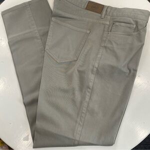 Peter Millar 36 x 33.5 Crown Comfort Twill 5 pocket grey pants golf business
